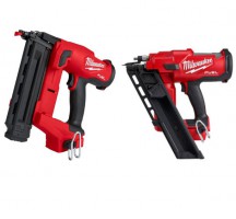 Milwaukee Nail Gun Twin Kit FN18GS-0 + FFN-0 Framing & Finish Nailer Pack Bodies Only